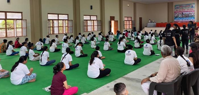Monad University organized and celebrated The International Yoga Day-2022